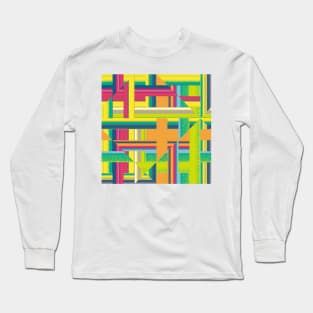 Geometrical Multi color Melody Long Sleeve T-Shirt